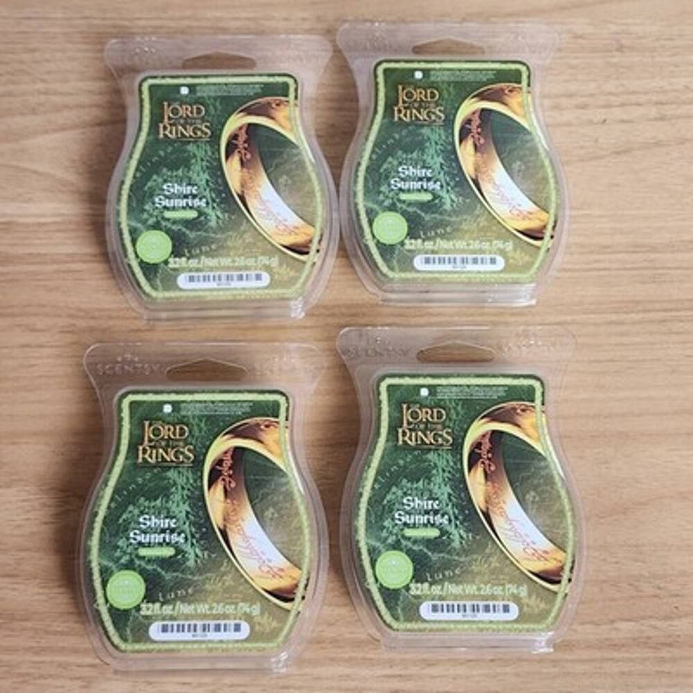 Scentsy Lord Of The Rings Shire Sunrise Wax New Lot Of 4